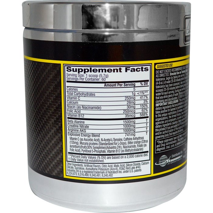 Pre workout c4 nutrition facts