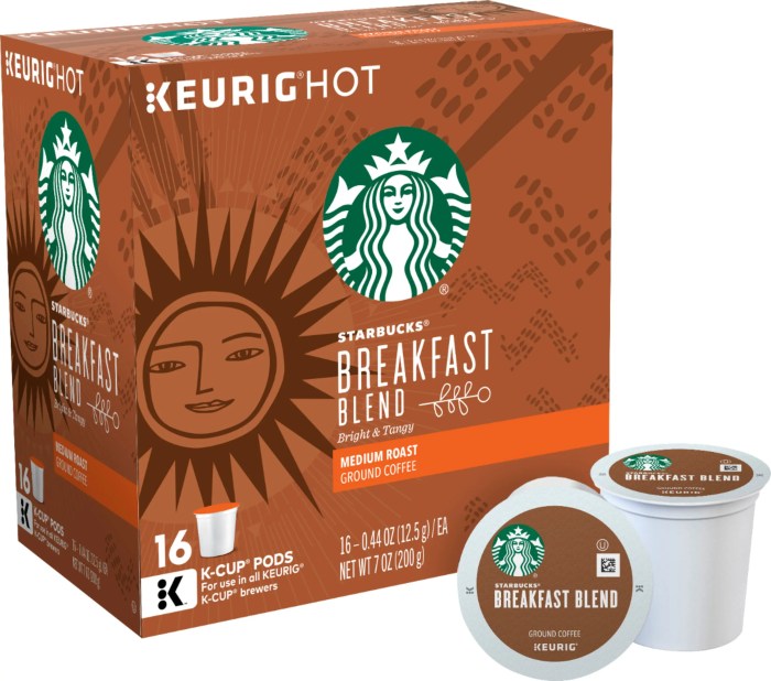 Nutrition facts starbucks k cups