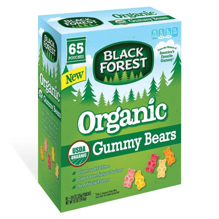 Black forest organic gummy bears nutrition facts